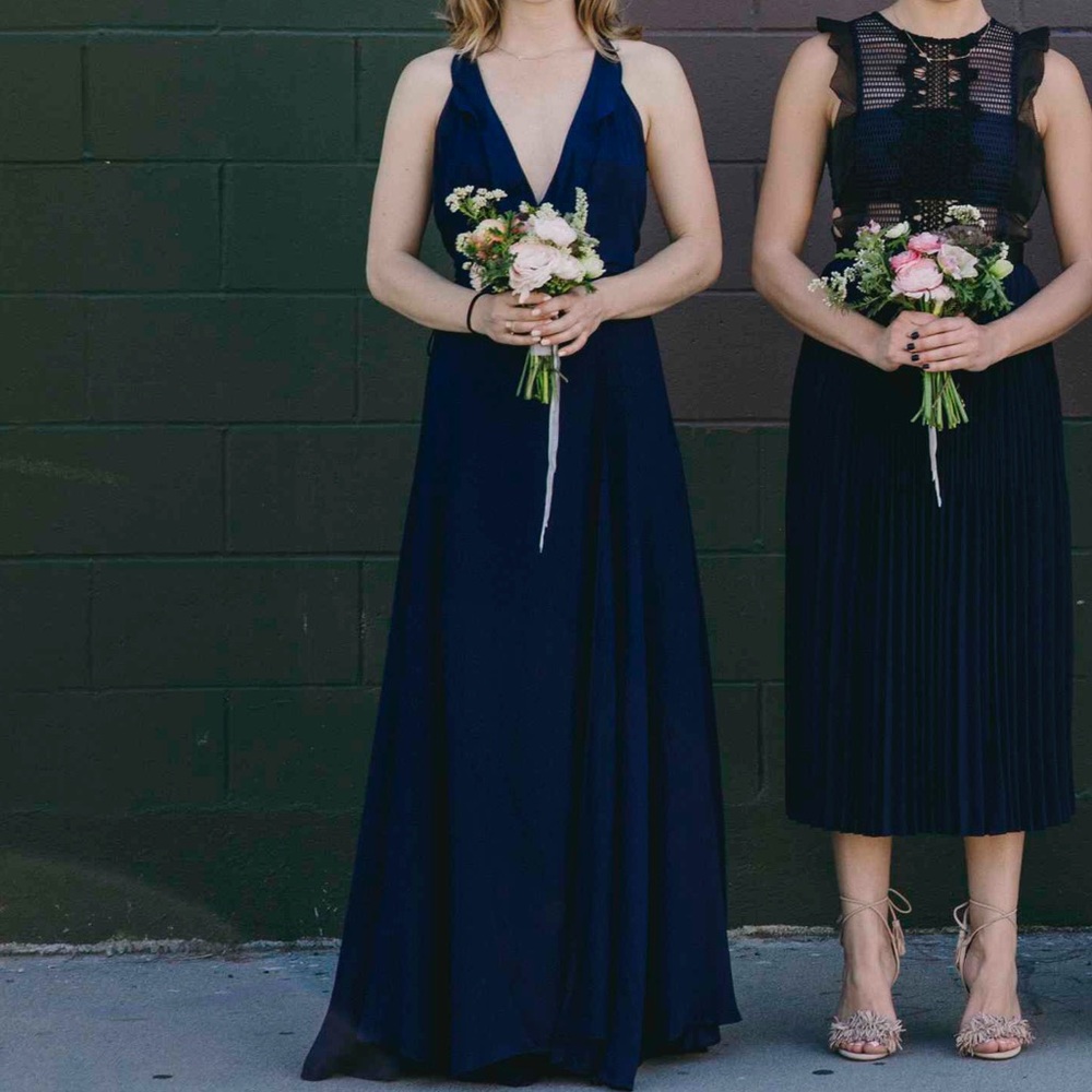 Navy Blue Reformation Dress
